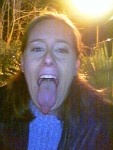 Heather has a seriously scary tongue!