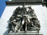 Statue on the Side of the Arc de Triomph