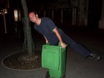 And Fikul Hanging Out in a Recycling Bin